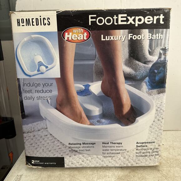 Homedics Foot Expert Foot Bath with Heat Boost Luxury - Picture 1 of 12